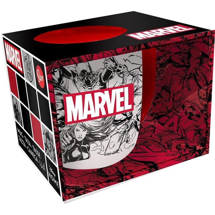 TAZA CERAMICA 380ML CAJA REGALO MARVEL PATTERN YOUNG ADULT | STOR | 1 UNIDAD | 8412497754182 Imagen principal del producto