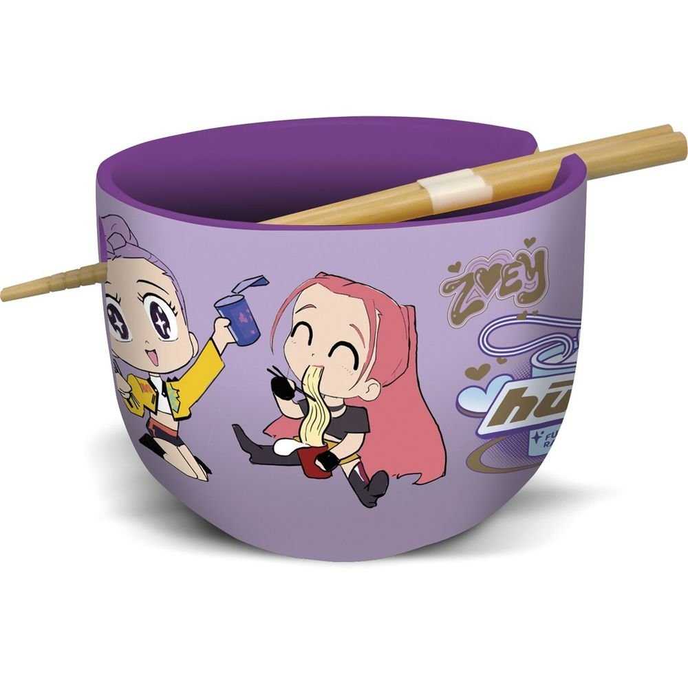 Cuenco Ramen con Palillos Caja Regalo Kpop Demon Hunters STOR