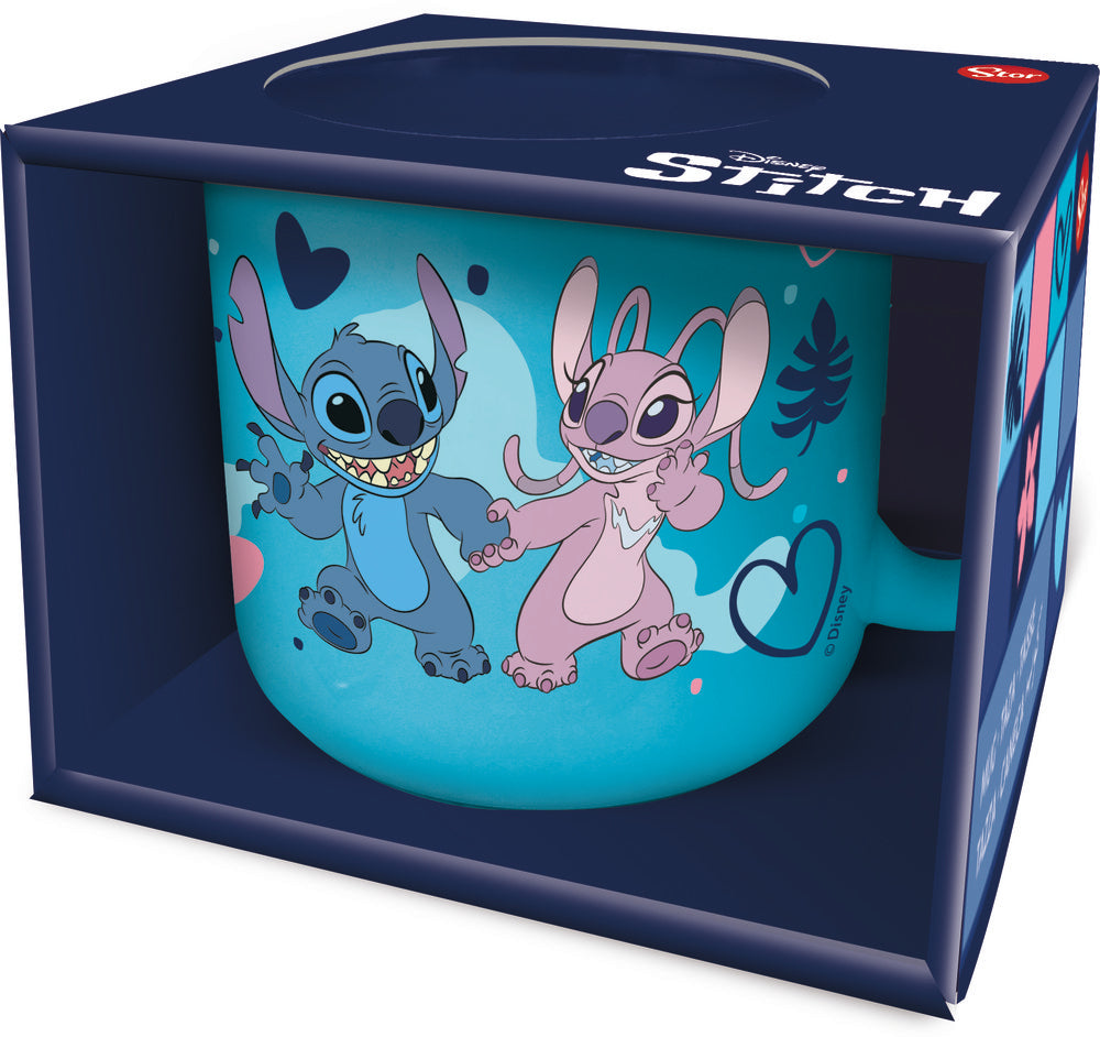 Taza de cerámica Stitch 355 ml en caja regalo