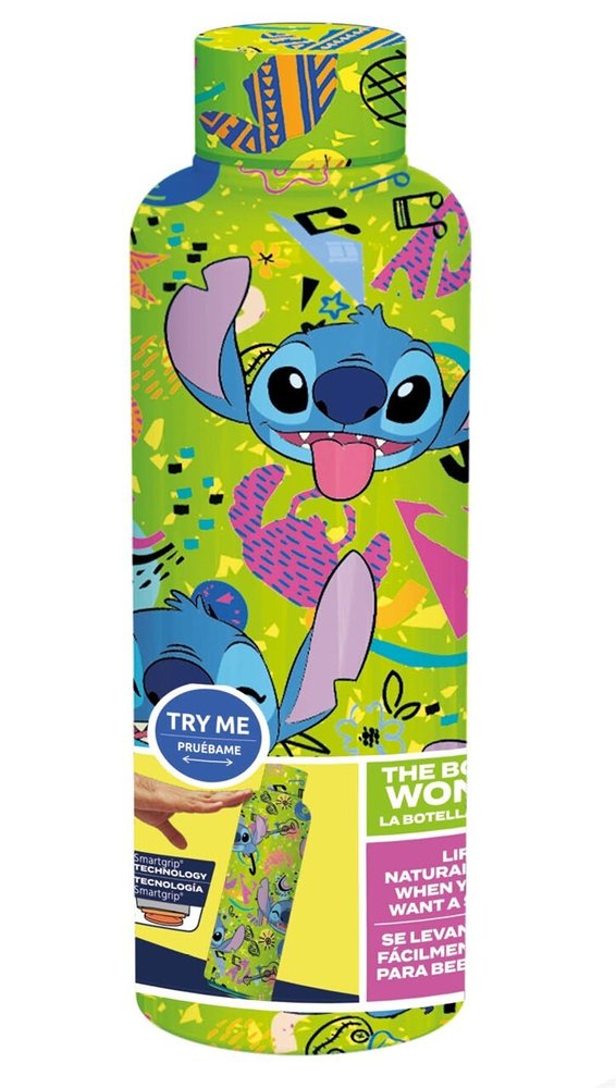 BOTELLA TERMO ACERO ANTIVUELCO 515 ML STITCH GREEN | STOR | 1 UNIDAD | 8412497988327 Imagen principal del producto