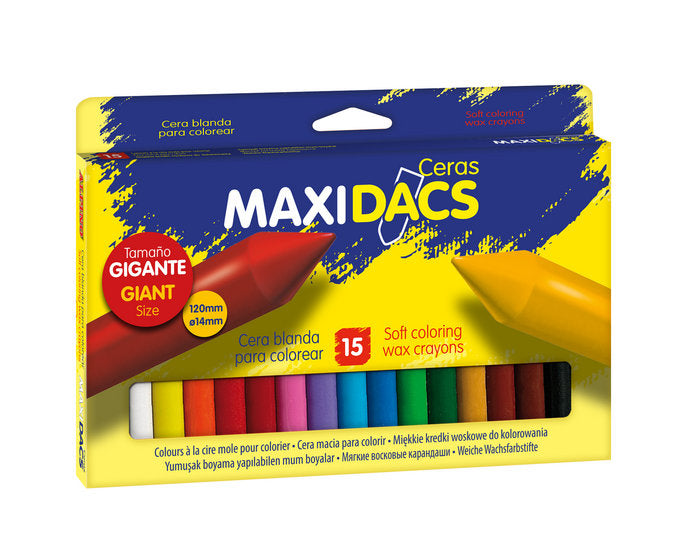 CERA MAXIDACS 15 COLORES SURTIDOS | 6 UNIDADES | (DACS) Imagen principal del producto