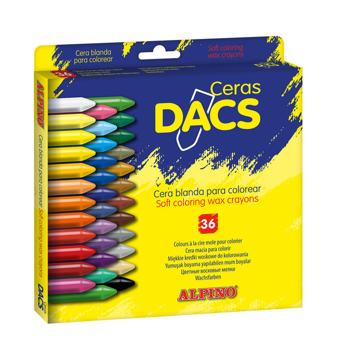 Estuche 36 ceras dacs blandas colores surtidos Imagen principal del producto