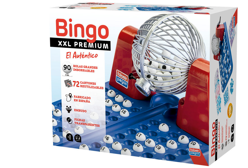 JUEGO DE MESA BINGO XXL PREMIUM | JUGUETES FALOMIR S,A | 1 UNIDAD | 8412553230308 Imagen principal del producto