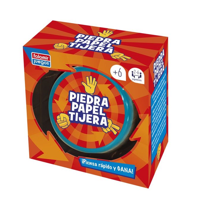 JUEGO DE MESA PIEDRA PAPEL O TIJERA | JUGUETES FALOMIR S,A | 1 UNIDAD | 8412553297677 Imagen principal del producto