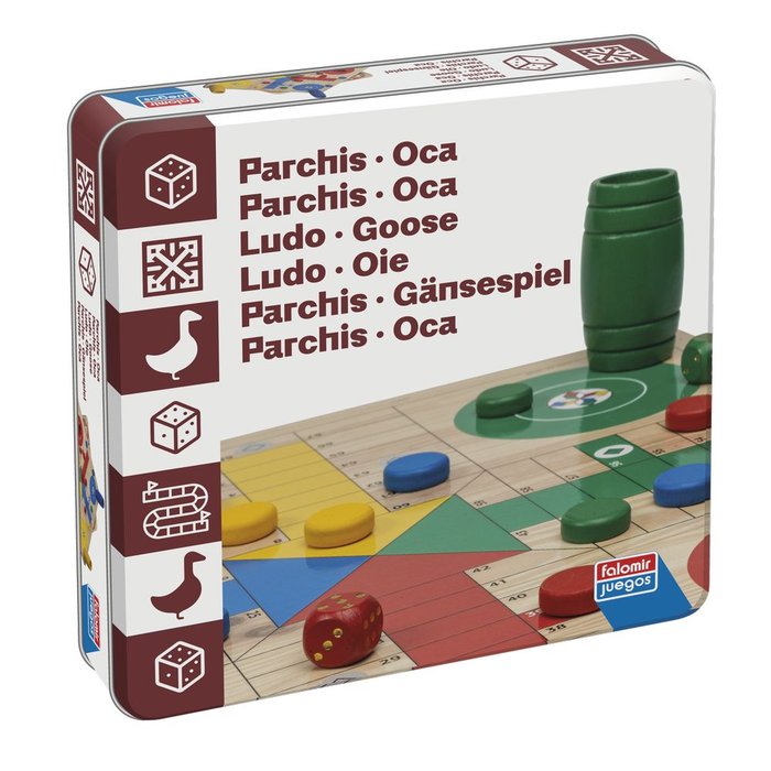 Juego de Mesa Parchis Oca Caja de Lata Juguetes Falomir