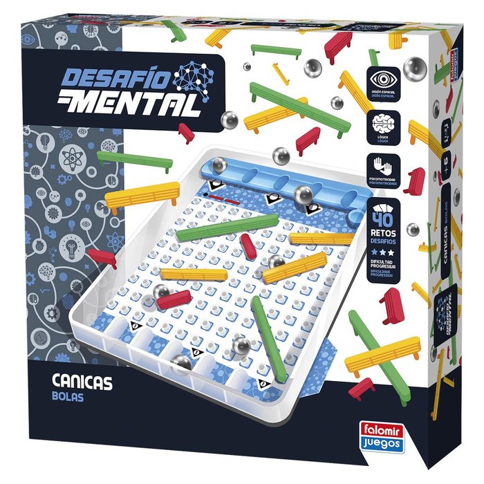 JUEGO DE MESA CANICAS DESAFIO MENTAL | JUGUETES FALOMIR S,A | 1 UNIDAD | 8412553340106 Imagen principal del producto