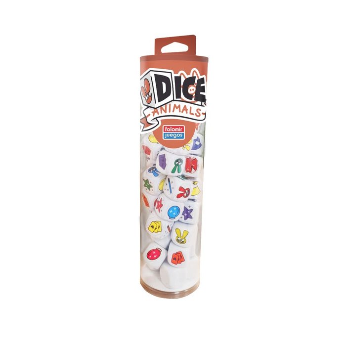 JUEGO DE MESA DICE ANIMALS | JUGUETES FALOMIR S,A | 1 UNIDAD | 8412553340229 Imagen principal del producto