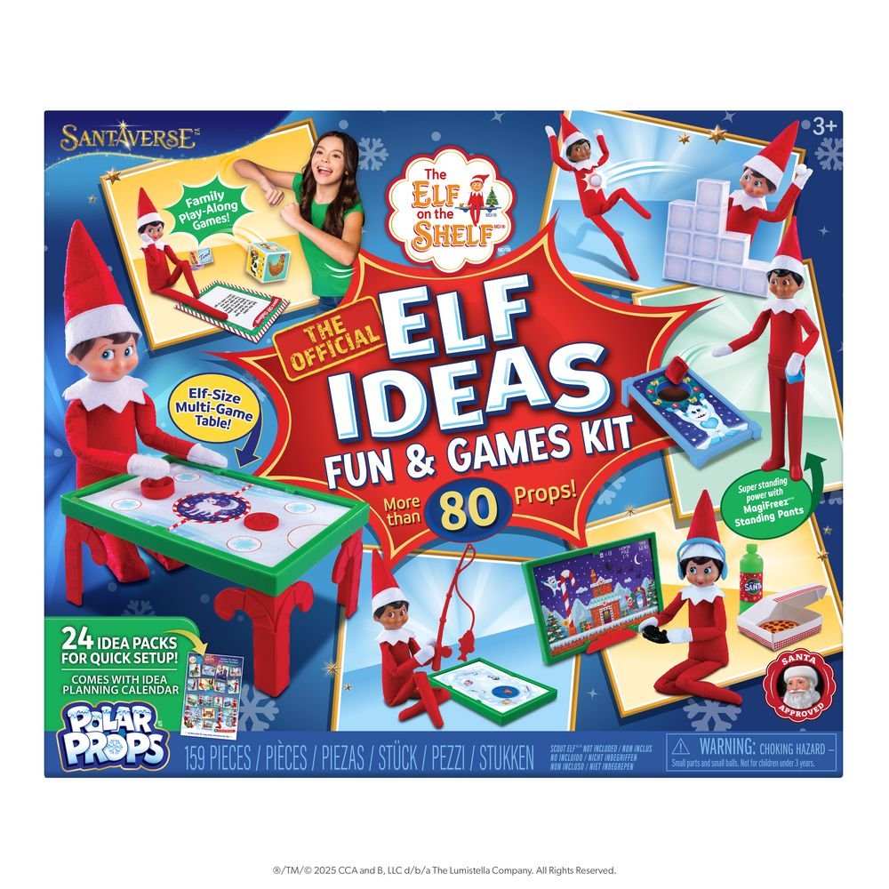 THE ELF ON THE SHELF KIT DE IDEAS DIVERTIDAS CON 80 ACCESORI | CEFA THE ELF ON THE SHELF | 1 UNIDAD | 8412562002767 Imagen principal del producto