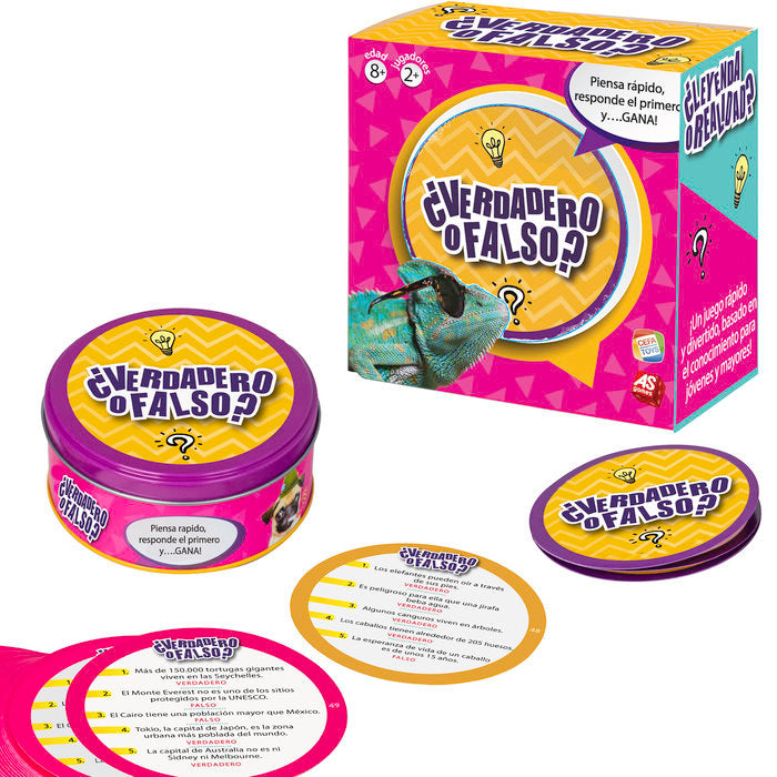 JUEGO VERDADERO O FALSO | CEFA TOYS | 1 UNIDAD | 8412562218618 Imagen principal del producto