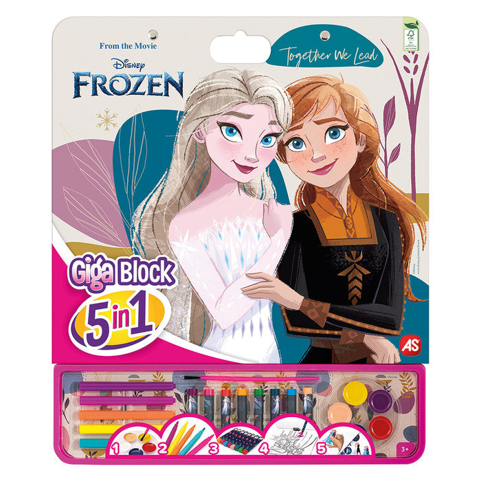 Actividades Giga Block 5 en 1 Frozen de Cefa Toys