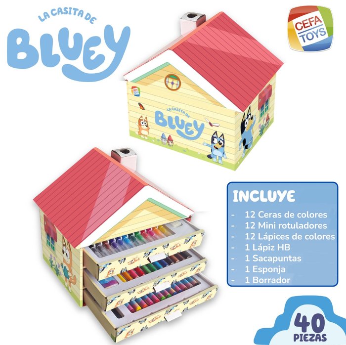 CASITA DE ACTIVIDADES CREATIVAS BLUEY 40 PIEZAS | CEFA TOYS | 1 UNIDAD | 8412562219103 Imagen principal del producto