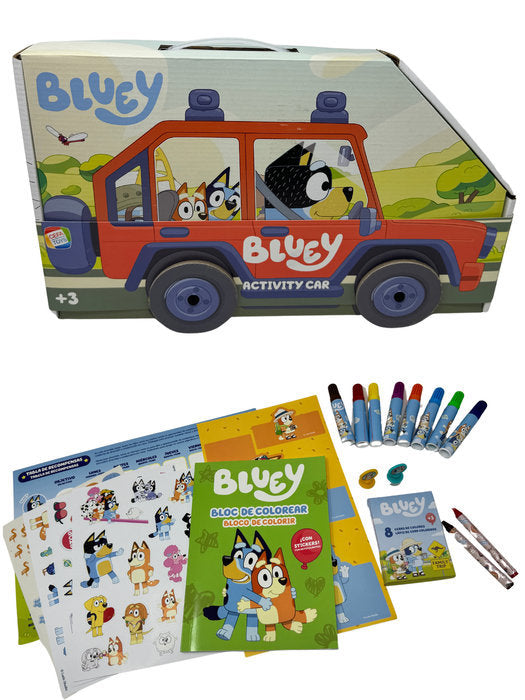 COCHE ACTIVIDADES BLUEY DE LA FAMILIA HEELER | CEFA TOYS | 1 UNIDAD | 8412562219134 Imagen principal del producto