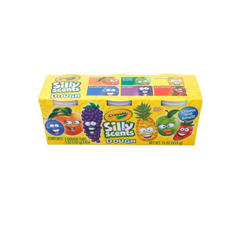 Conjunto 3 botes plastilina aromatizada Crayola Silly Scents