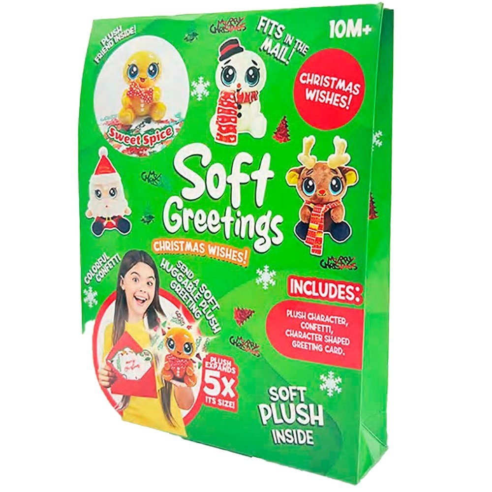 PELUCHE SOPRESA SOFT GREETINGS NAVIDAD | CEFA TOYS | 1 UNIDAD | 8412562250410 Imagen principal del producto