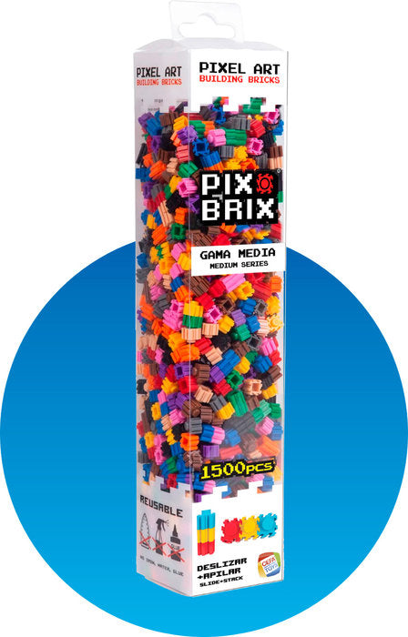 SET 1500 PIEZAS COLOR SURTIDO GAMA MEDIA PIX BRIX PIXEL ART | CEFA TOYS | 1 UNIDAD | 8412562570129 Imagen principal del producto
