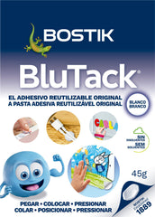 MASILLA ADHESIVA BLU-TACK BLANCO 45 GR | 12 UNIDADES | (PLICO)