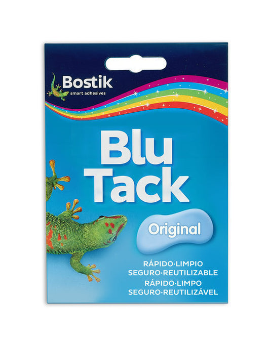 MASILLA ADHESIVA BLU-TACK ORIGINAL | 12 UNIDADES | (PLICO)