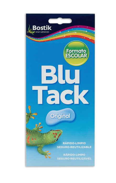MASILLA ADHESIVA BLU TACK ORIGINAL 90 GR FORMATO ESCOLAR | 12 UNIDADES | (PLICO)