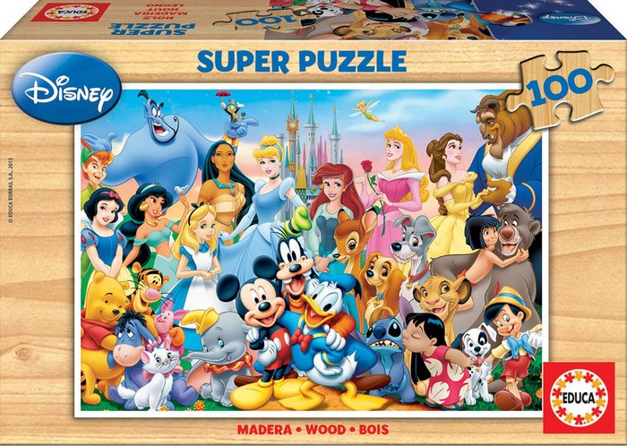 PUZZLE 100 PIEZAS EL MARAVILLOSO MUNDO DE DISNEY | EDUCA-BORRAS | 1 UNIDAD | 8412668120020