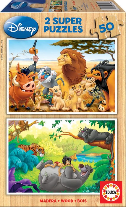 PUZZLE 2X50 PIEZAS ANIMAL FRIENDS | EDUCA-BORRAS | 1 UNIDAD | 8412668131446 Imagen principal del producto