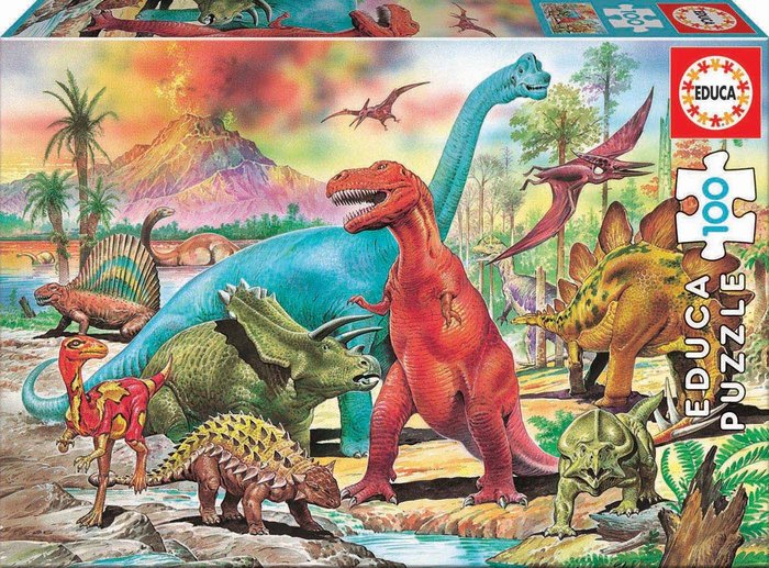 PUZZLE 100 PIEZAS DINOSAURIOS | EDUCA-BORRAS | 1 UNIDAD | 8412668131798 Imagen principal del producto