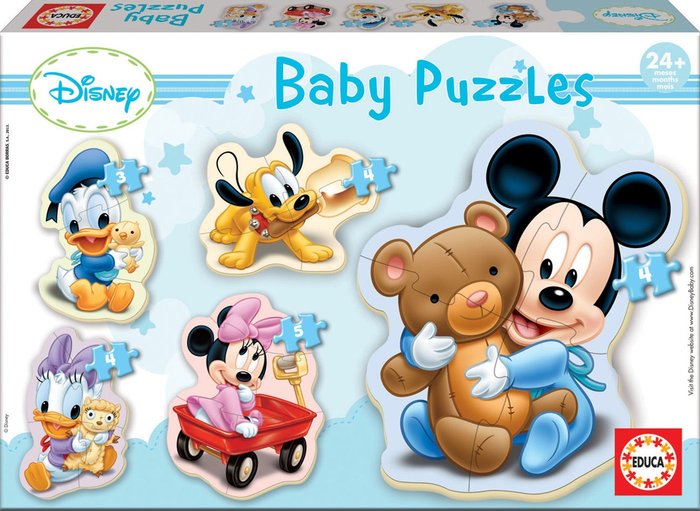 PUZZLE EDUCA BABY MICKEY 3, 4 Y 5 PIEZAS | EDUCA-BORRAS | 1 UNIDAD | 8412668138131 Imagen principal del producto