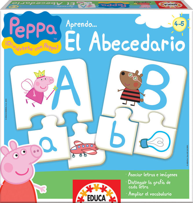 JUEGO APRENDO EL ABECEDARIO PEPPA PIG | EDUCA-BORRAS | 1 UNIDAD | 8412668156524