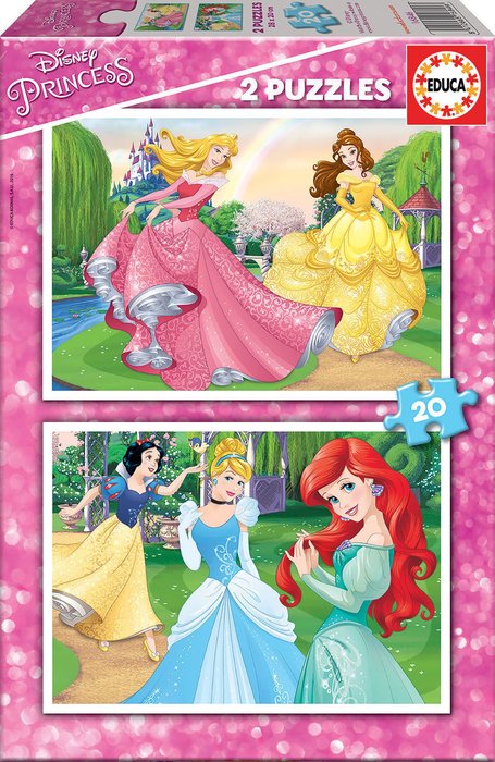 PUZZLE 2X20 PIEZAS PRINCESAS DISNEY | EDUCA-BORRAS | 1 UNIDAD | 8412668168466 Imagen principal del producto