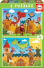 PUZZLE 2X48 PIEZAS DRAGONES Y CABALLEROS | EDUCA-BORRAS | 1 UNIDAD | 8412668171510