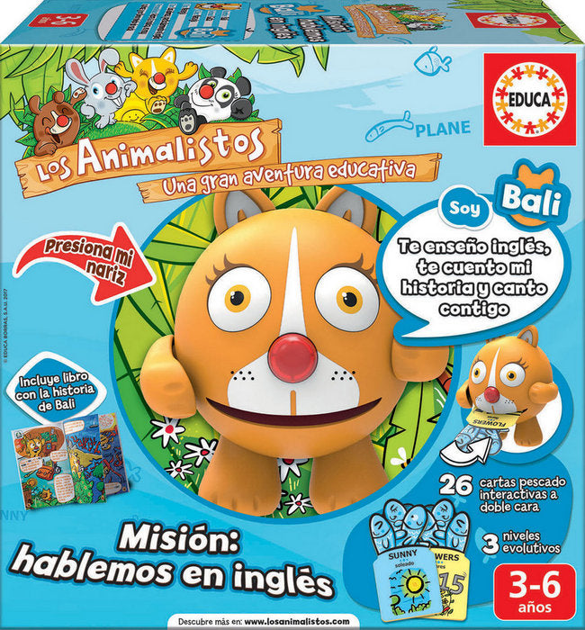 Bali la Gatita Animalista EDUCA Borras Juego Educativo para Niños 3 a 6 Años