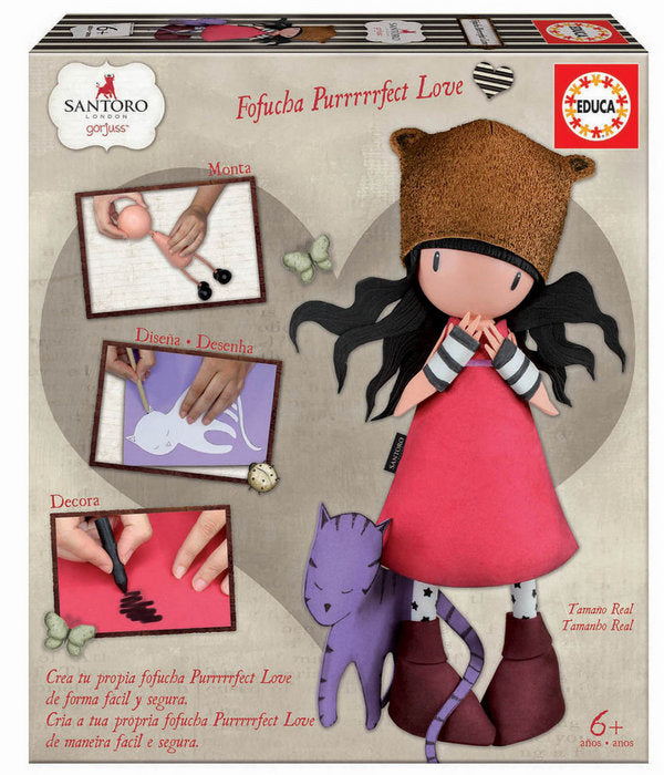 Fofucha Gorjuss Purrrfect Love Educa Borras