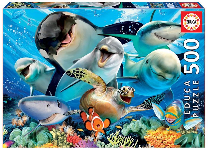 PUZZLE EDUCA 500 PIEZAS SELFIE BAJO EL AGUA | EDUCA-BORRAS | 1 UNIDAD | 8412668176478 Imagen principal del producto