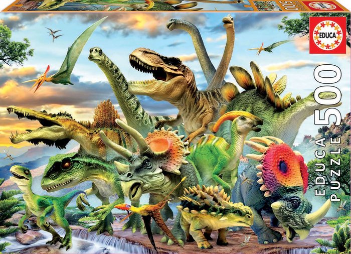 Dinosaurios Puzzle 500 Piezas Educa Borras Imagen principal del producto