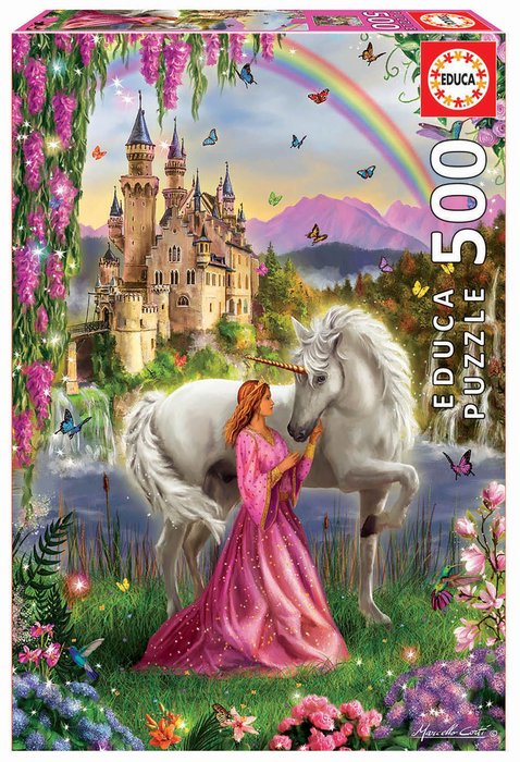 Puzzle Educa 500 Piezas Hada y Unicornio Marca Educa-Borras Imagen principal del producto