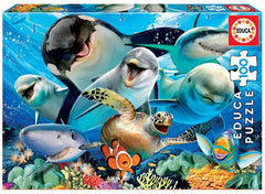 PUZZLE 100 PIEZAS SELFIE BAJO EL AGUA | EDUCA-BORRAS | 1 UNIDAD | 8412668180628