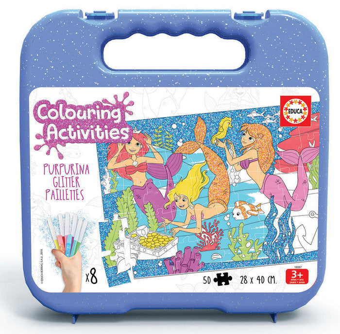 Juego 50 Sirenas Colouring Activities EDUCA BORRAS