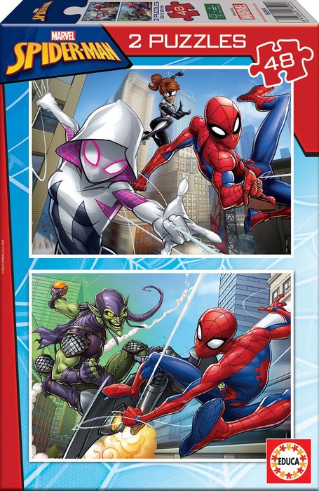 PUZZLE 2X48 PIEZAS SPIDER-MAN | EDUCA-BORRAS | 1 UNIDAD | 8412668180994