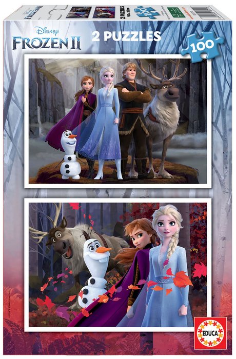 PUZZLE 2X100 PIEZAS FROZEN 2 | EDUCA-BORRAS | 1 UNIDAD | 8412668181113