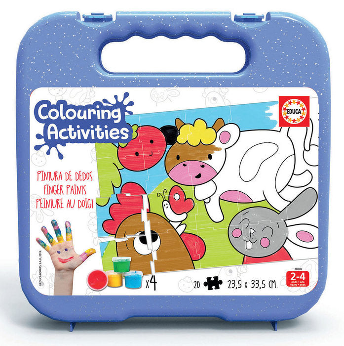 Juego 20 Animales de la Granja Coloring Activities EDUCA BORRAS