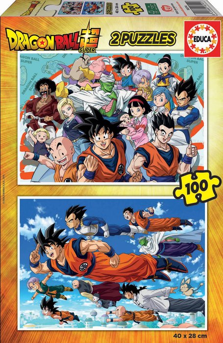 PUZZLE 2X100 PIEZAS DRAGON BALL | EDUCA-BORRAS | 1 UNIDAD | 8412668182141