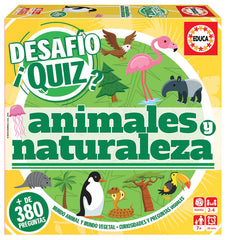 JUEGO DESAFIO QUIZ ANIMALES Y NATURALEZA | EDUCA-BORRAS | 1 UNIDAD | 8412668182196