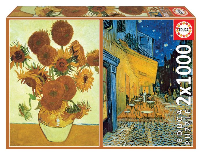 PUZZLE EDUCA 2X1000 PZS LOS GIRASOLES + TERRAZA DE CAFE | EDUCA-BORRAS | 1 UNIDAD | 8412668184916 Imagen principal del producto