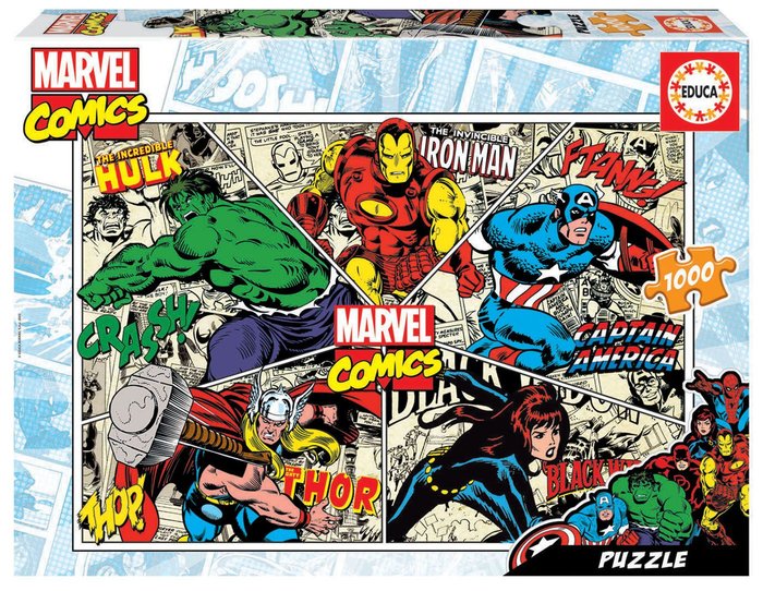 PUZZLE EDUCA 1000 PIEZAS MARVEL COMICS | EDUCA-BORRAS | 1 UNIDAD | 8412668184985 Imagen principal del producto