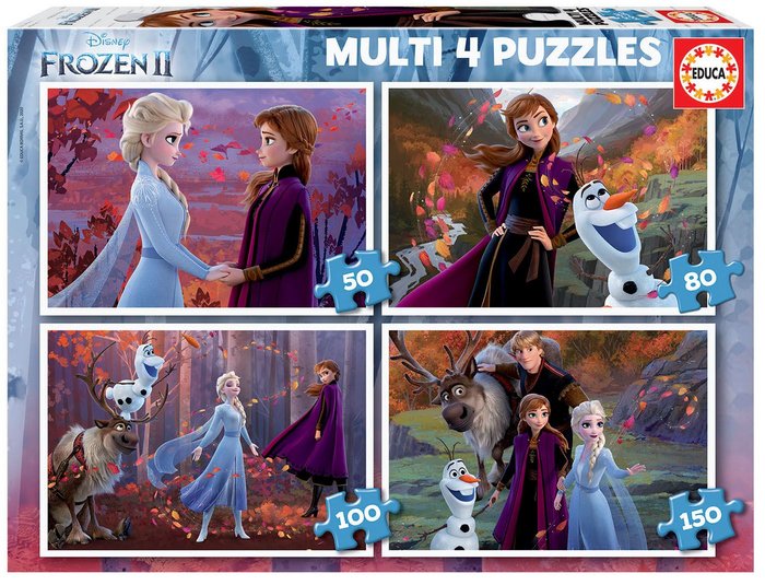 MULTI 4 FROZEN 2 50-80-100-150 | EDUCA-BORRAS | 1 UNIDAD | 8412668186408 Imagen principal del producto