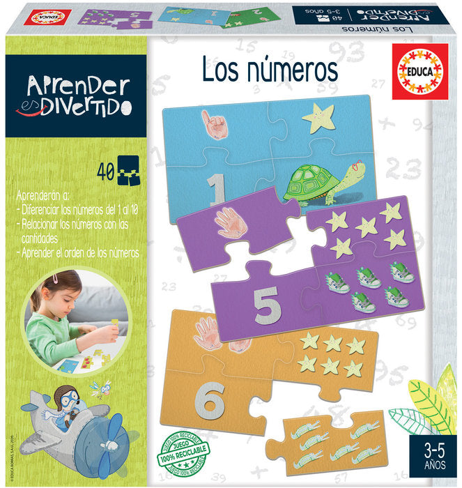 PUZZLE EDUCA LOS NUMEROS 40 PIEZAS | EDUCA-BORRAS | 1 UNIDAD | 8412668186958 Imagen principal del producto
