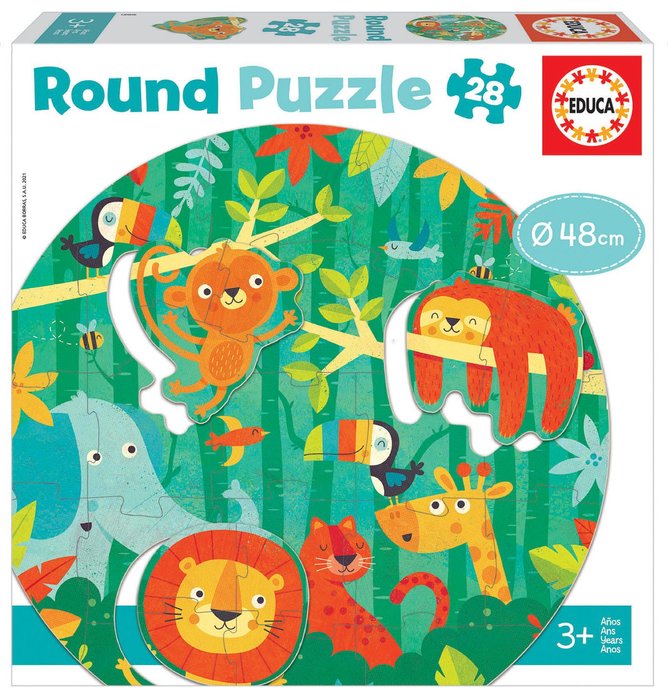 La Selva Round Puzzle 28 Piezas Educa Borras