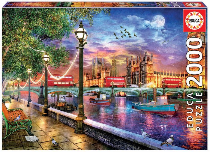 Puzzle Educa 2000 Piezas Londres al Atardecer Educa-Borras Imagen principal del producto