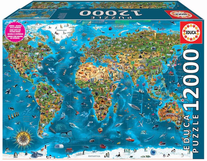 Puzzle Maravillas del Mundo 12000 Piezas EDUCA BORRAS