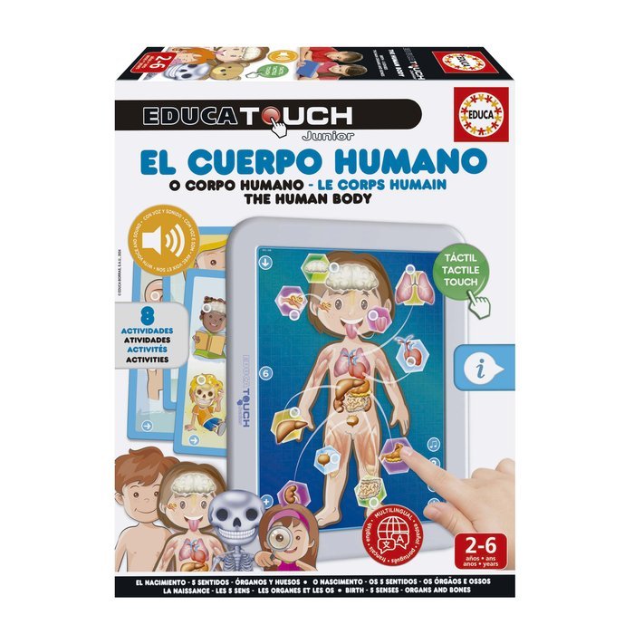Juego Educa Touch Junior el Cuerpo Humano Marca Educa-Borras Imagen principal del producto