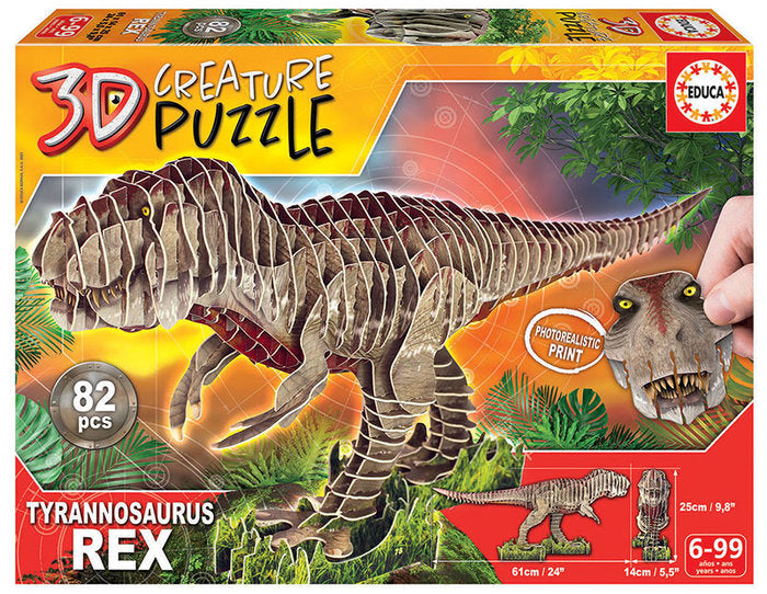 Puzzle 3D Creature T Rex Educa Borras